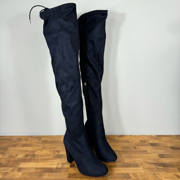NEW Journee Collection Women’s Maya Over-the-knee Boots Black Size 9 - Picture 1 of 10